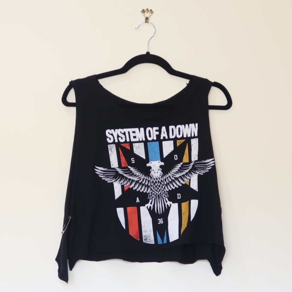 System Of A Down Black Custom Tee